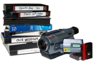 vhs video tapes and camcorder tapes