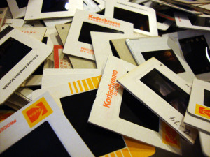 A pile of slides to scanning in Adelaide, South Australia.