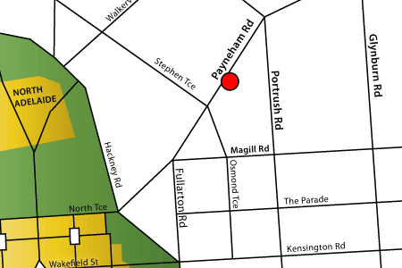 Big Egg Media Office Map - 178 Payneham Road, Evandale, SA 5069